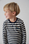 Jongens Longsleeve streep - Coastal Cool van Sturdy in de kleur Marine in maat 128.