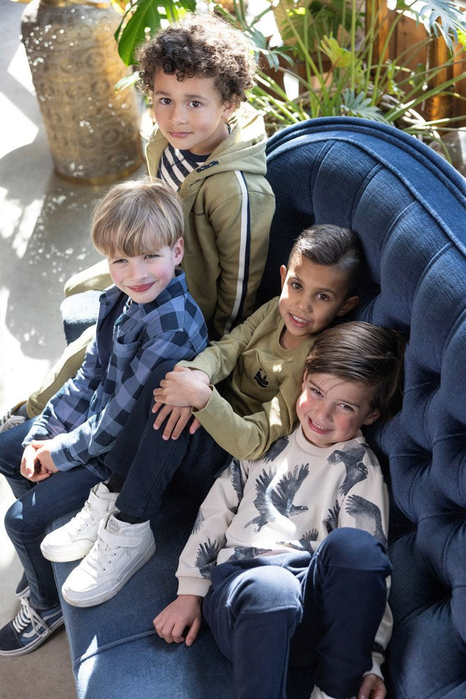 Jongens Broek - Coastal Cool van Sturdy in de kleur Groen in maat 128.