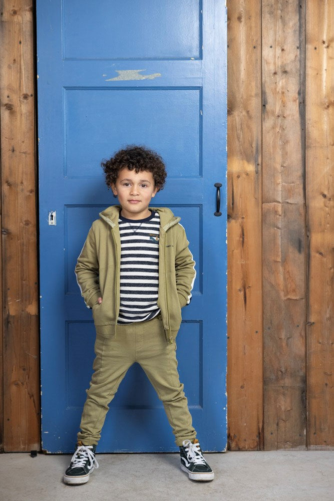 Jongens Broek - Coastal Cool van Sturdy in de kleur Groen in maat 128.