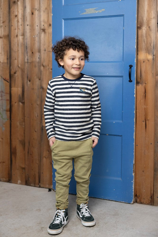 Jongens Broek - Coastal Cool van Sturdy in de kleur Groen in maat 128.