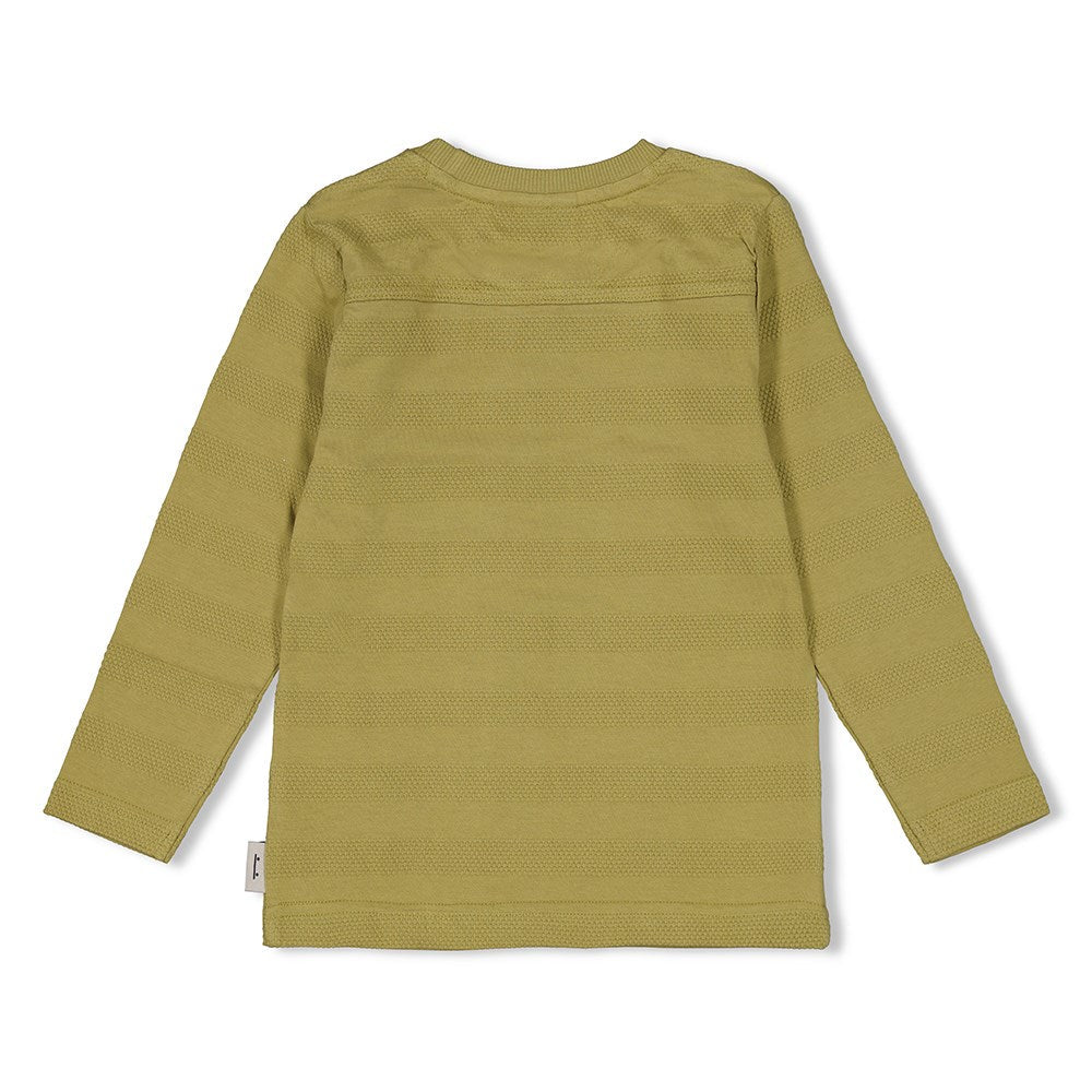 Jongens Longsleeve - Coastal Cool van Sturdy in de kleur Groen in maat 128.