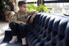 Jongens Cargo broek - Coastal Cool van Sturdy in de kleur Marine in maat 128.