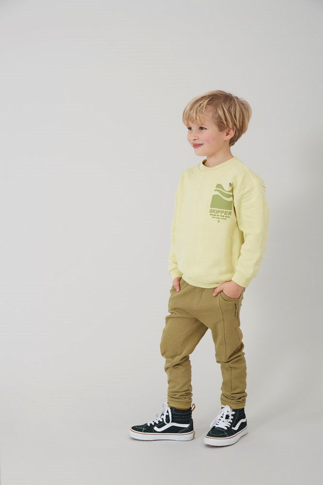 Jongens Longsleeve - Coastal Cool van Sturdy in de kleur Groen in maat 128.