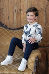 Jongens Cargo broek - Coastal Cool van Sturdy in de kleur Marine in maat 128.