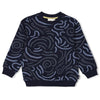 Jongens Sweater AOP - Coastal Cool van Sturdy in de kleur Marine in maat 128.