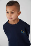 Jongens Sweater - Coastal Cool van Sturdy in de kleur Marine in maat 128.