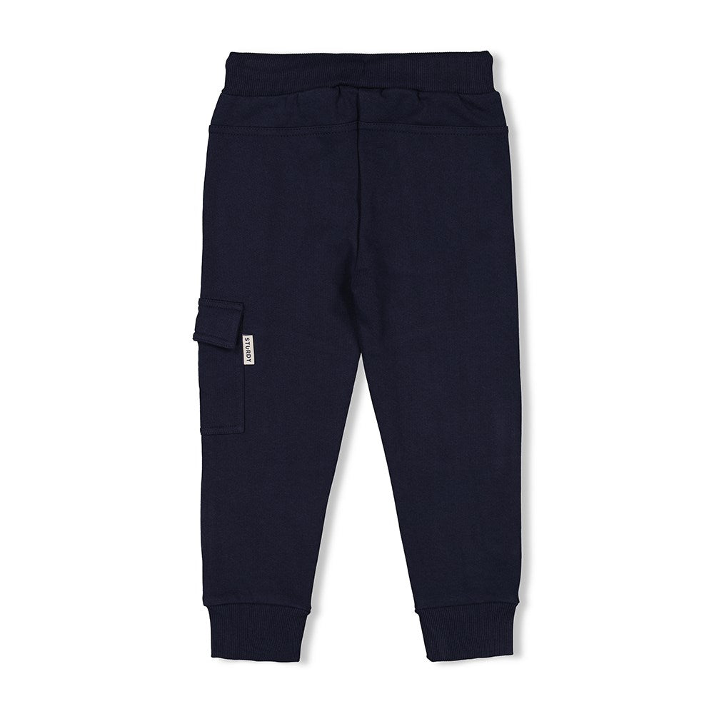 Jongens Cargo broek - Coastal Cool van Sturdy in de kleur Marine in maat 128.