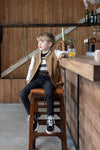 Jongens Longsleeve Sky High - Jump For Joy van Sturdy in de kleur Antraciet in maat 128.