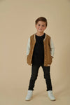 Jongens Longsleeve - Jump For Joy van Sturdy in de kleur Antraciet in maat 128.