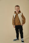 Jongens Cargo broek - Jump For Joy van Sturdy in de kleur Antraciet in maat 128.