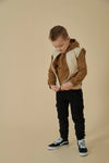 Jongens Cargo broek - Jump For Joy van Sturdy in de kleur Antraciet in maat 128.