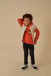 Jongens Hoody - Jump For Joy van Sturdy in de kleur Oranje in maat 128.