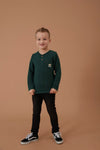 Jongens Longsleeve - Fun Days van Sturdy in de kleur Groen in maat 128.
