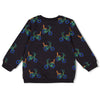 Jongens Sweater AOP - Fun Days van Sturdy in de kleur Antraciet in maat 128.