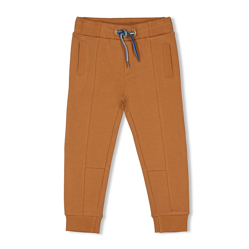 Jongens Broek - Fun Days van Sturdy in de kleur Camel in maat 128.