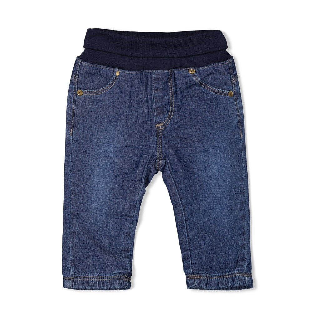 Jongens Broek denim - Winter Denims van Feetje in de kleur Blauw in maat 86.