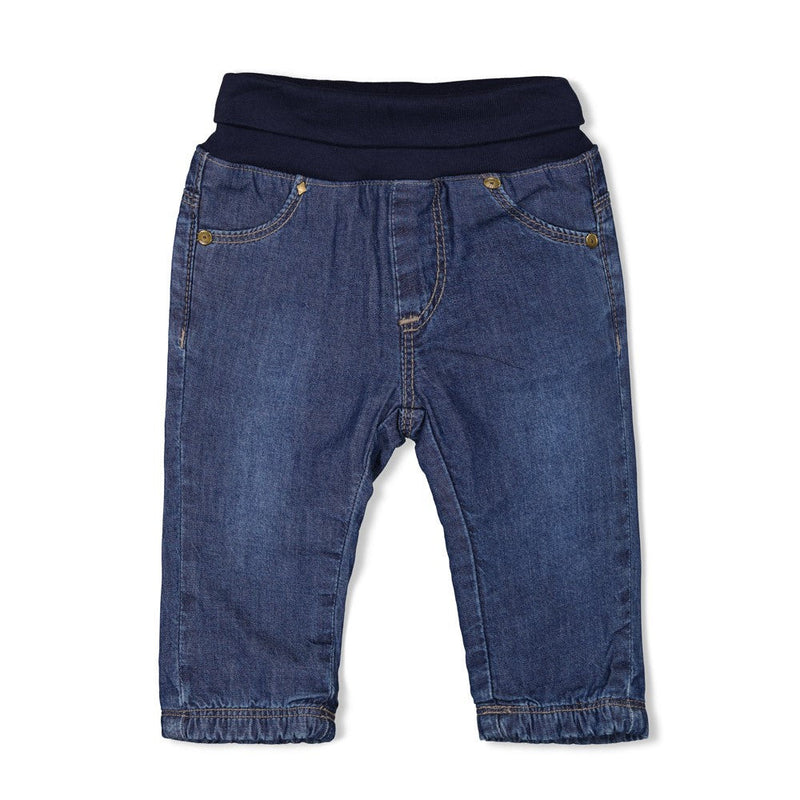 Jongens Broek denim - Winter Denims van Feetje in de kleur Blauw in maat 86.