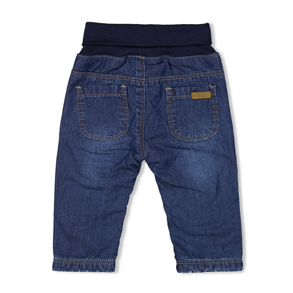 Jongens Broek denim - Winter Denims van Feetje in de kleur Blauw in maat 86.