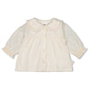Meisjes Blouse - Winter Woven van Feetje in de kleur Off White in maat 86.