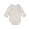 Unisexs Wikkelromper AOP - Dear Autumn van Feetje in de kleur Off White in maat 62.