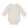 Unisexs Wikkelromper AOP - Dear Autumn van Feetje in de kleur Off White in maat 62.
