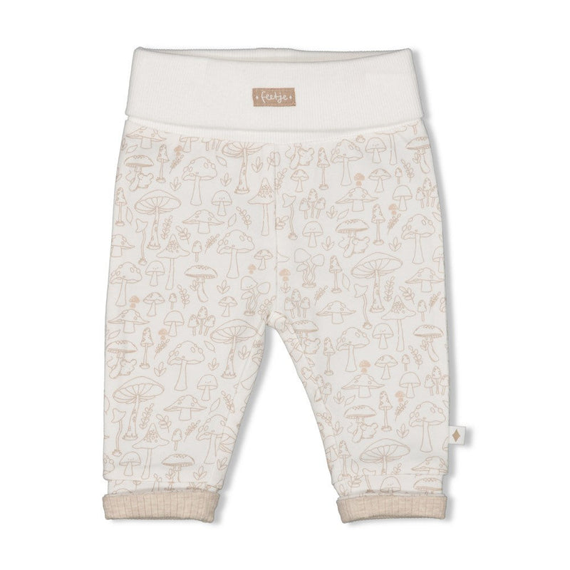 Unisexs Broek AOP - Dear Autumn van Feetje in de kleur Off White in maat 62.