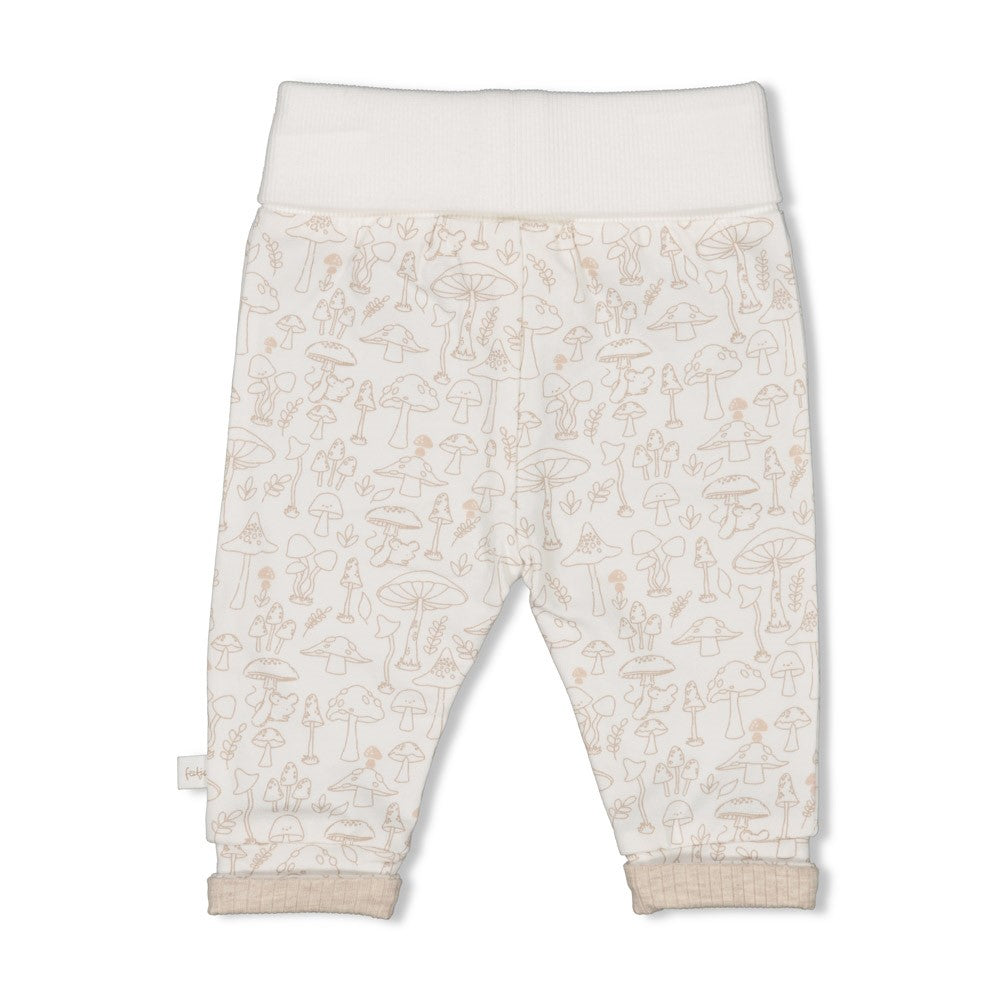 Unisexs Broek AOP - Dear Autumn van Feetje in de kleur Off White in maat 62.