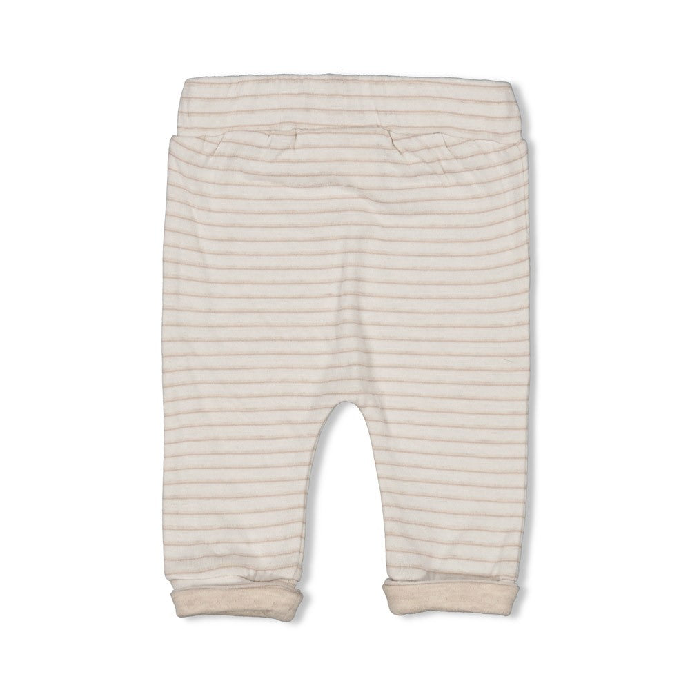Unisexs Broek streep - Dear Autumn van Feetje in de kleur Off White in maat 62.