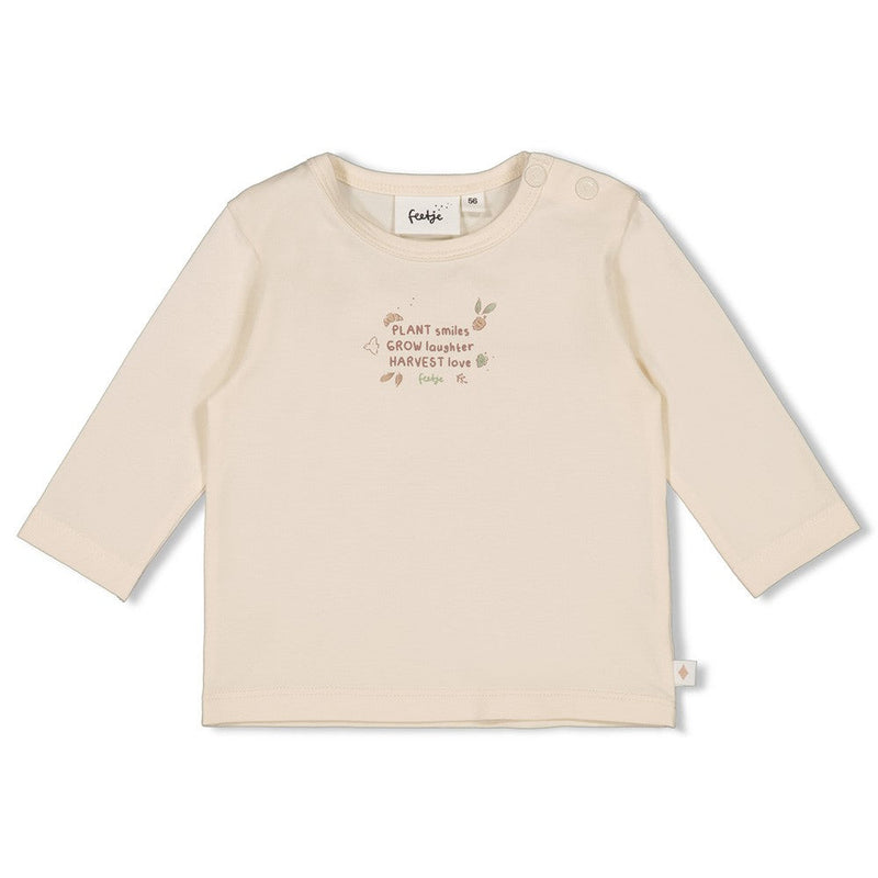 Unisexs Longsleeve - Fall Favorites van Feetje in de kleur Off White in maat 62.
