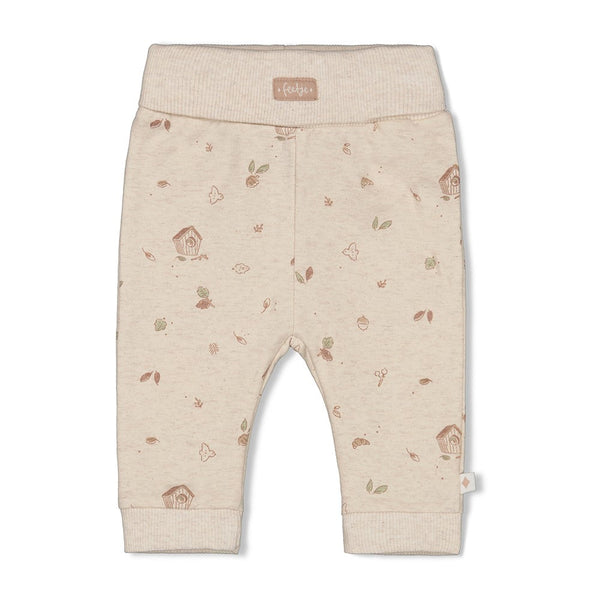 Unisexs Broek AOP - Fall Favorites van Feetje in de kleur Off White in maat 62.