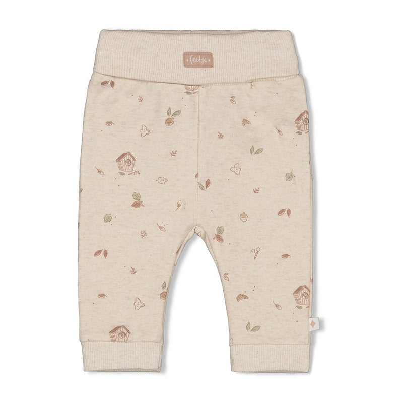 Unisexs Broek AOP - Fall Favorites van Feetje in de kleur Off White in maat 62.