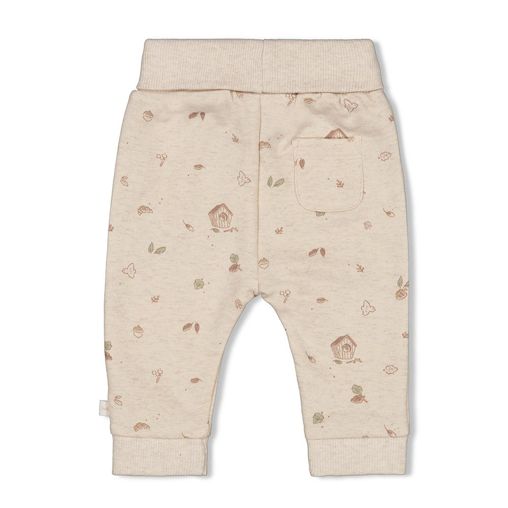 Unisexs Broek AOP - Fall Favorites van Feetje in de kleur Off White in maat 62.