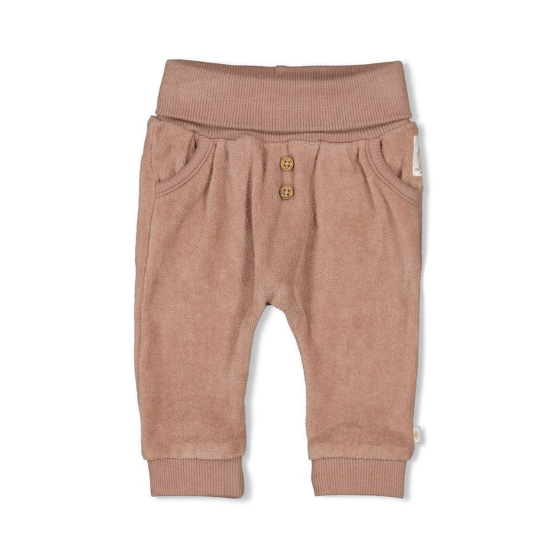 Unisexs Broek velours - Fall Favorites van Feetje in de kleur Bruin in maat 62.