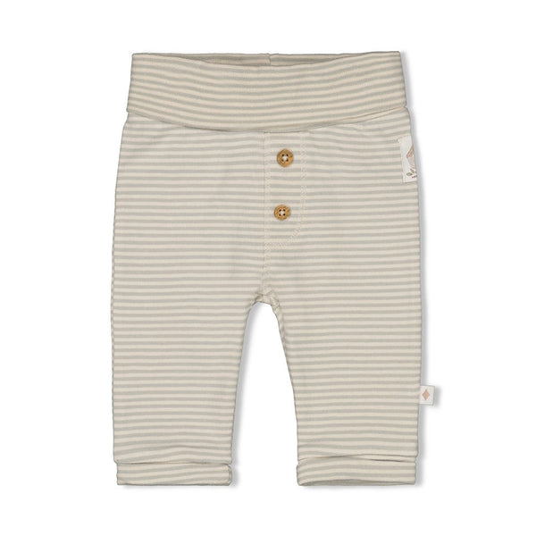 Unisexs Broek streep - Fall Favorites van Feetje in de kleur Groen in maat 62.