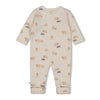 Unisexs Pak omslagvoet rib AOP - Sleepy Sheepy van Feetje in de kleur Off White in maat 62.