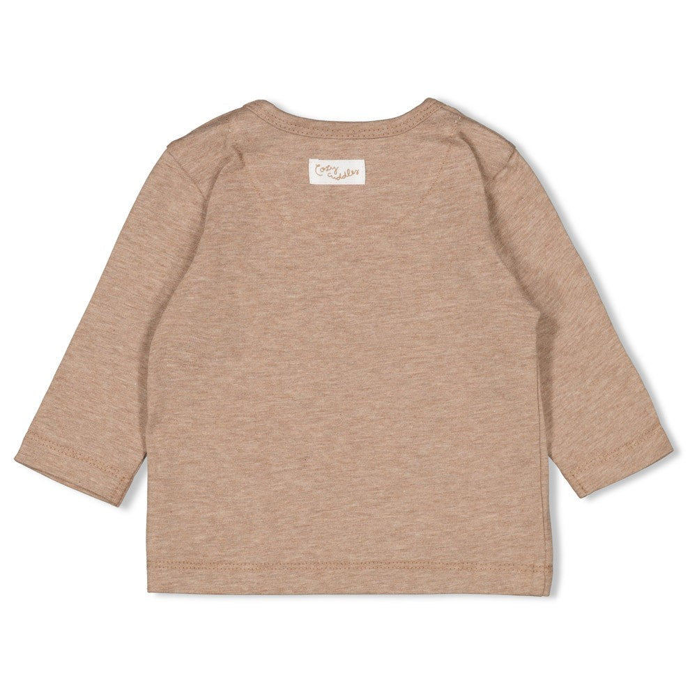 Unisexs Longsleeve - Sleepy Sheepy van Feetje in de kleur Bruin in maat 62.
