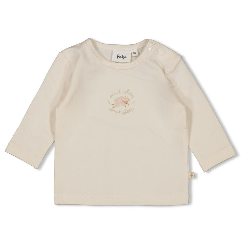 Unisexs Longsleeve - Sleepy Sheepy van Feetje in de kleur Off White in maat 62.