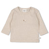 Unisexs Longsleeve rib met streep - Sleepy Sheepy van Feetje in de kleur Bruin in maat 62.
