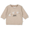 Unisexs Sweater - Sleepy Sheepy van Feetje in de kleur Bruin in maat 62.