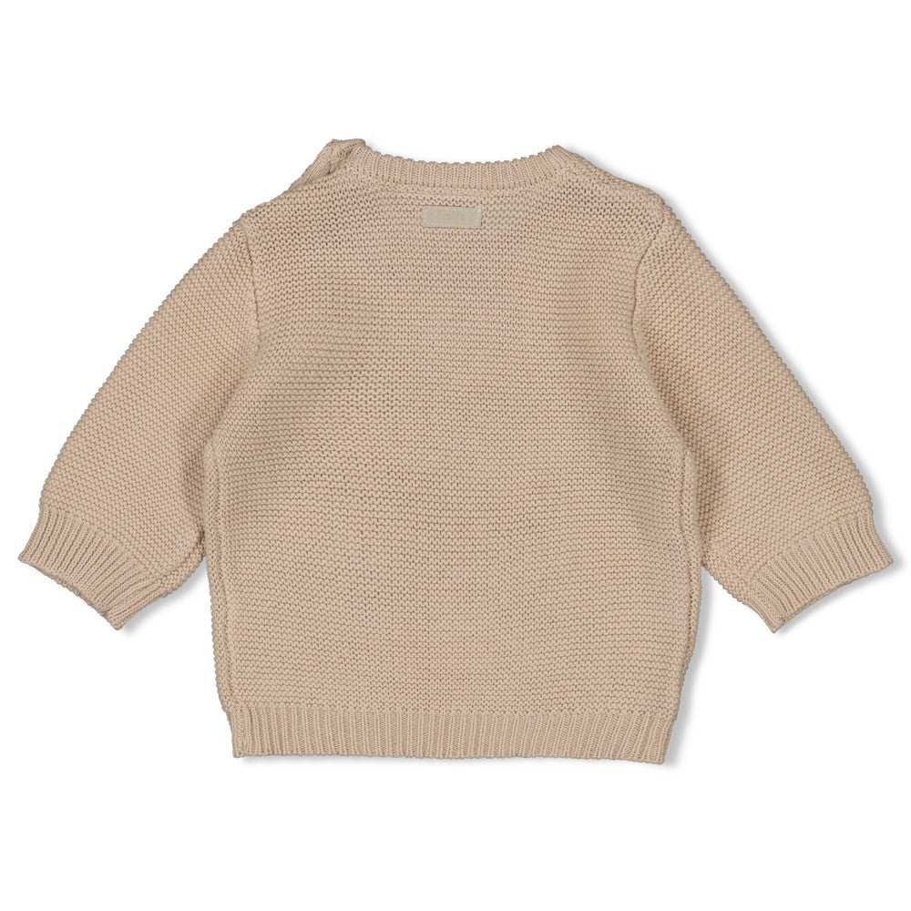 Unisexs Sweater gebreid - Sleepy Sheepy van Feetje in de kleur Zand in maat 62.