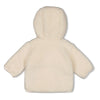 Unisexs Omkeerbaar teddy jasje met capuchon - Sleepy Sheepy van Feetje in de kleur Off White in maat 62.