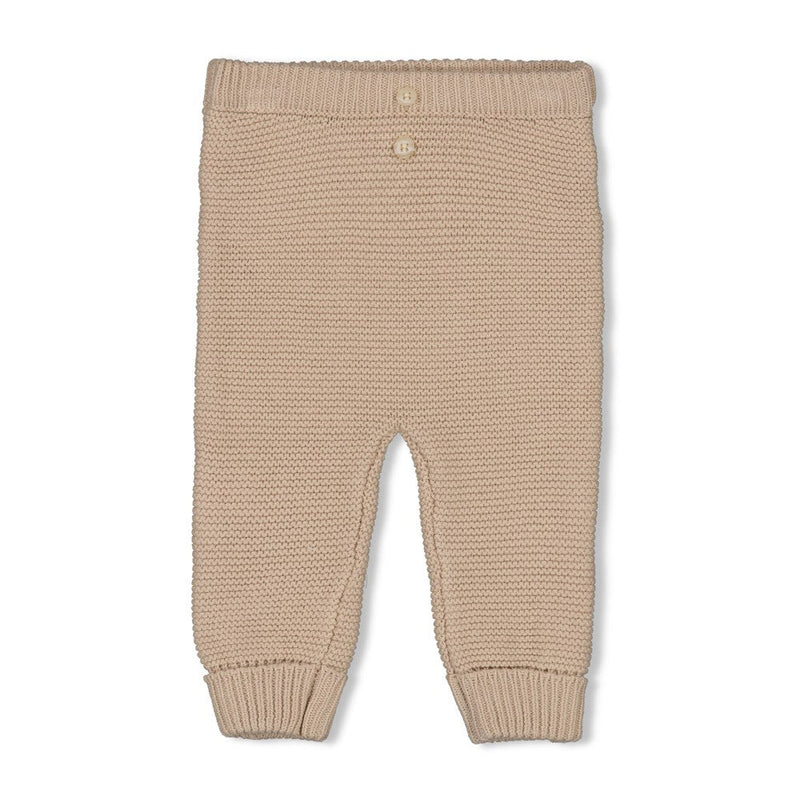 Unisexs Broek gebreid - Sleepy Sheepy van Feetje in de kleur Zand in maat 62.