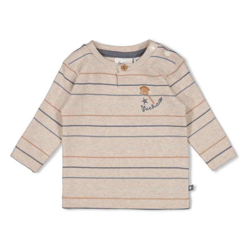 Jongens Longsleeve streep - Howdy van Feetje in de kleur Bruin in maat 62.