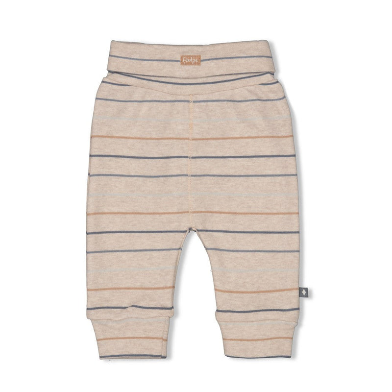 Jongens Broek streep - Howdy van Feetje in de kleur Bruin in maat 62.