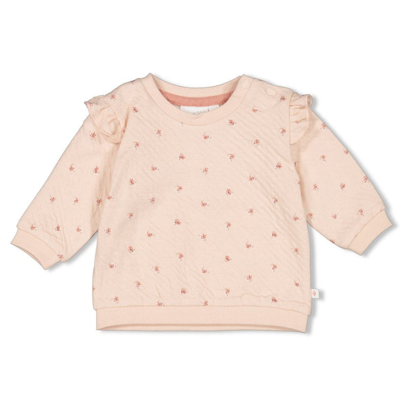 Meisjes Sweater AOP - Morning Sun van Feetje in de kleur Roze in maat 62.