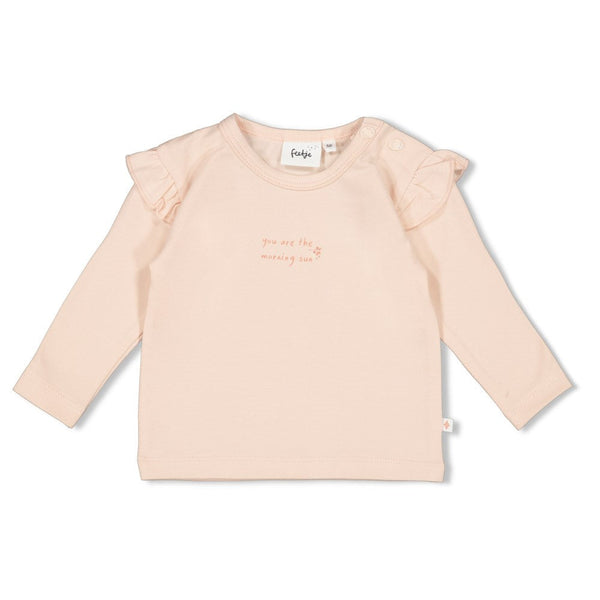 Meisjes Longsleeve - Morning Sun van Feetje in de kleur Roze in maat 62.
