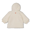 Meisjes Teddy jasje met capuchon - Morning Sun van Feetje in de kleur Off White in maat 62.