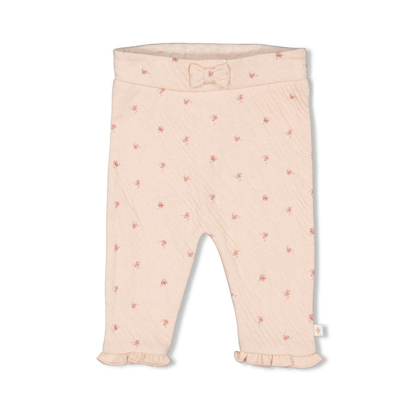 Meisjes Broek AOP - Morning Sun van Feetje in de kleur Roze in maat 62.