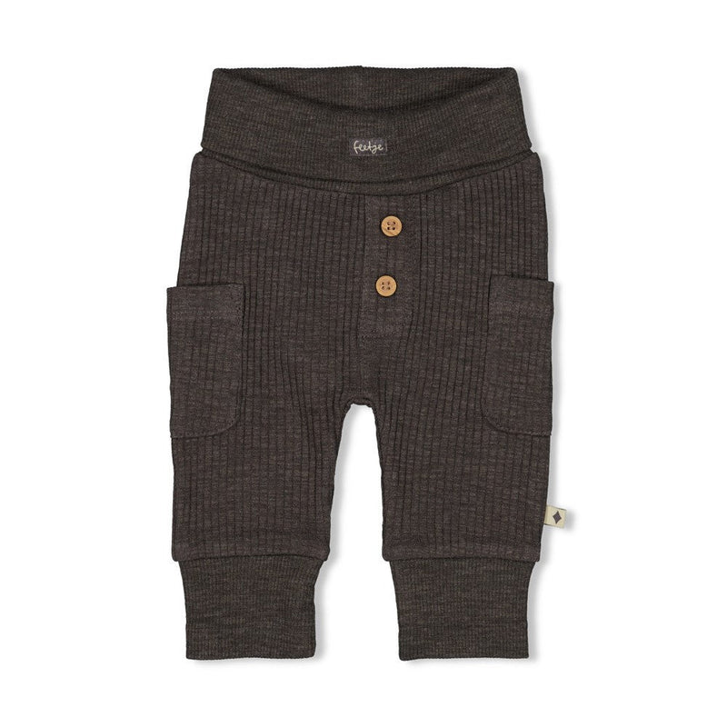 Jongens Broek rib - Rawrsome van Feetje in de kleur Grijs in maat 86.