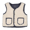 Jongens Omkeerbaar teddy gilet - Narwal van Feetje in de kleur Blauw in maat 86.